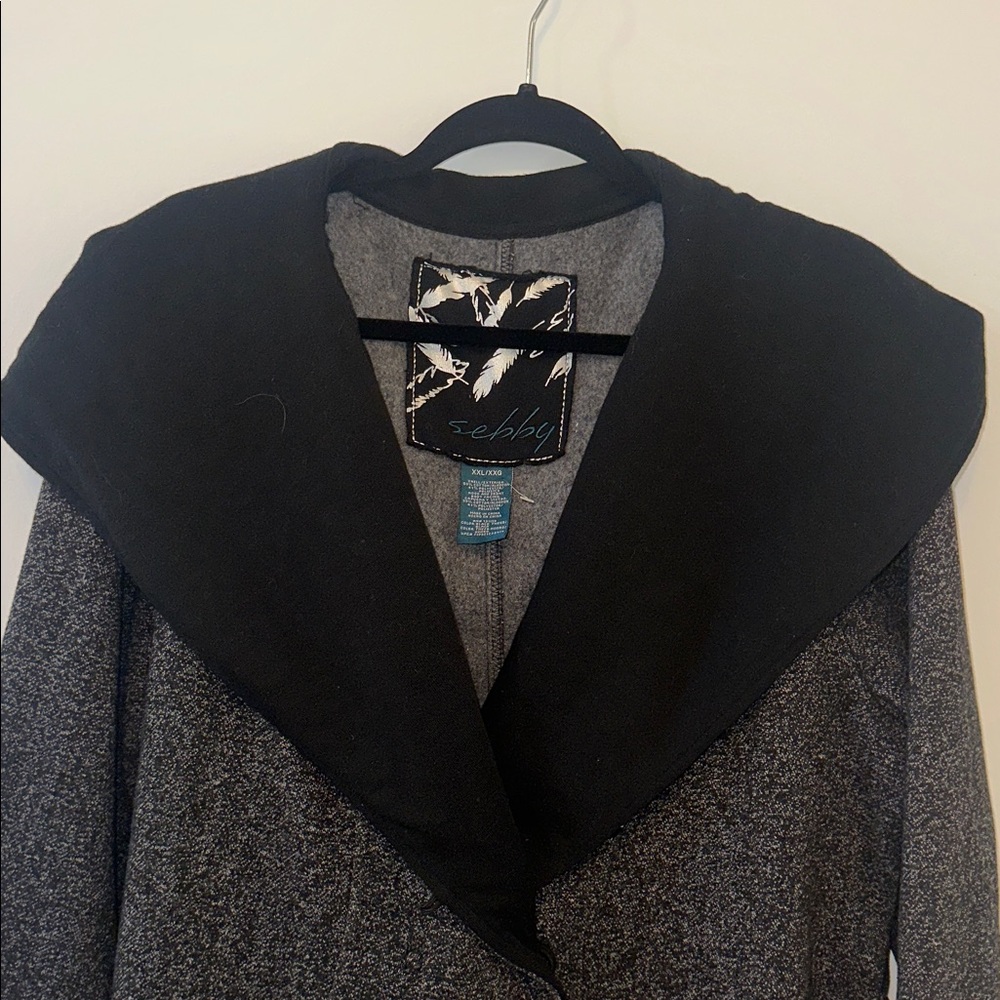 Sebby Gray and Black Women's Sweater